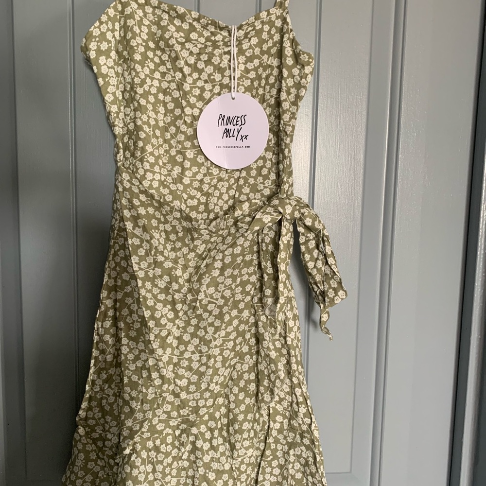 COPY - Princess Polly simona mini dress green - Picture 3 of 5
